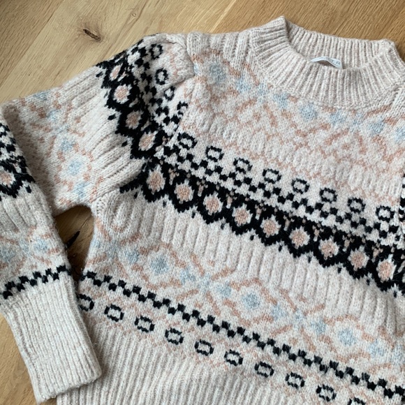 ASTR the Label Maria Sweater in Ivory Black Multi - Picture 4 of 11